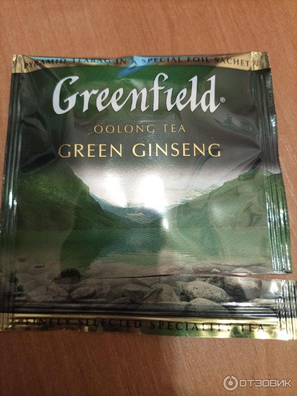 Чай Greenfield Green Ginseng в пирамидках фото