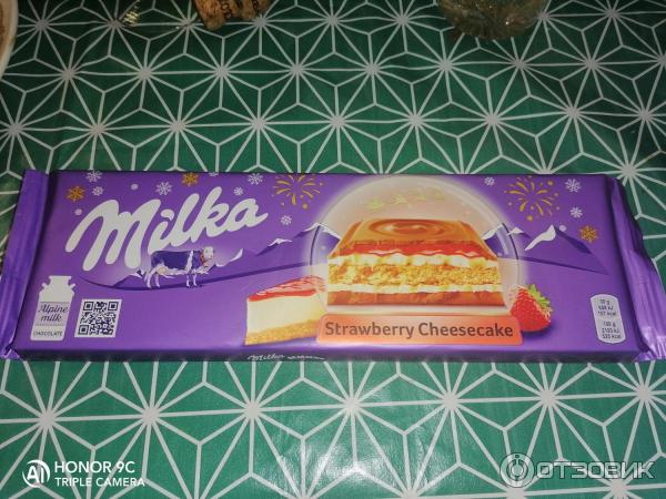 Шоколад Milka Strawberry Cheesecake фото