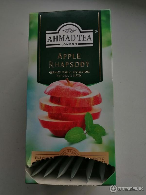 Черный чай Ahmad Tea Apple Rhapsody со вкусом яблока и мяты фото