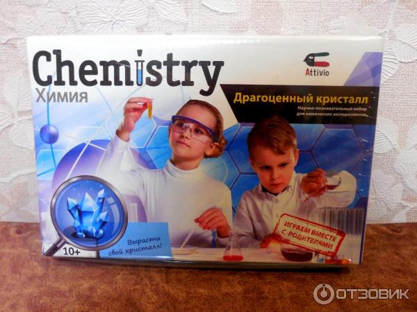 Научно-познавательный набор для химических экспериментов Chemistry Драгоценный кристалл фото