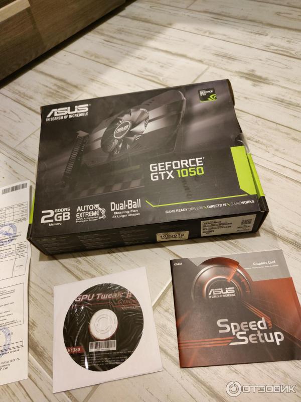 Видеокарта Asus GeForse GTX 1050 фото