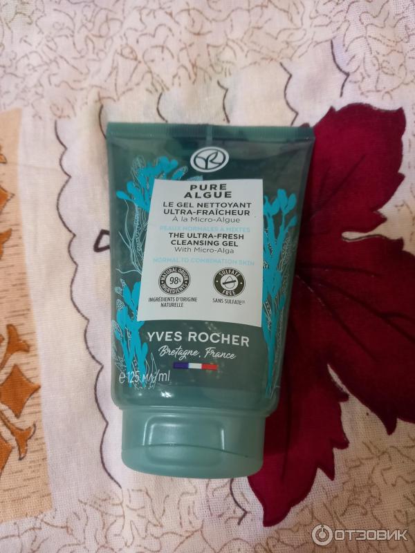 Гель для умывания Yves Rocher Ультрасвежесть с микроводорослями для увлажнения фото