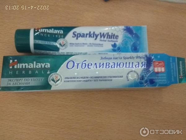 Зубная паста Himalaya Herbals Sparkly White фото