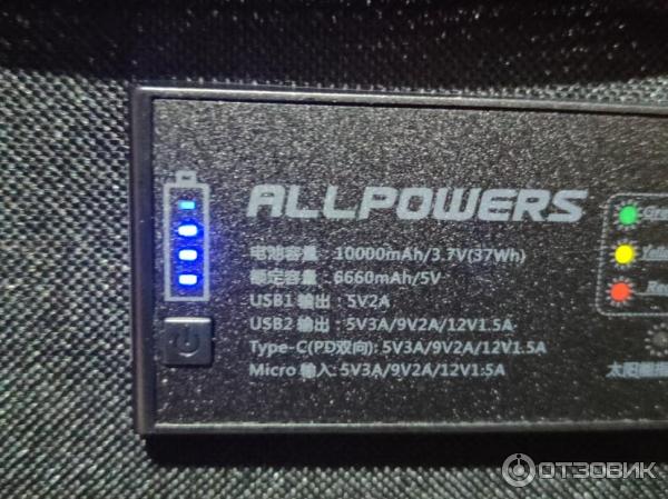 Складная солнечная батарея Allpowers 5v 21w фото