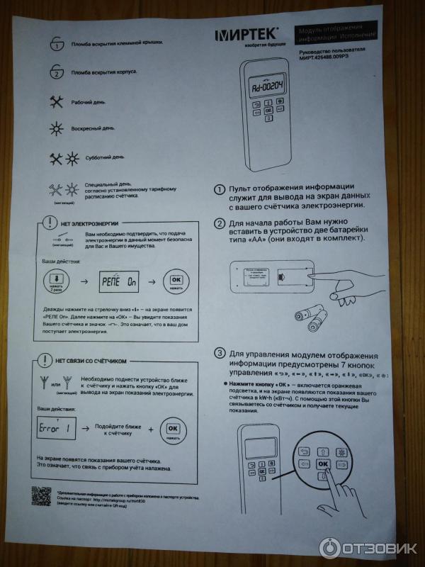 Электросчетчик Миртек-12-РУ-D1 фото
