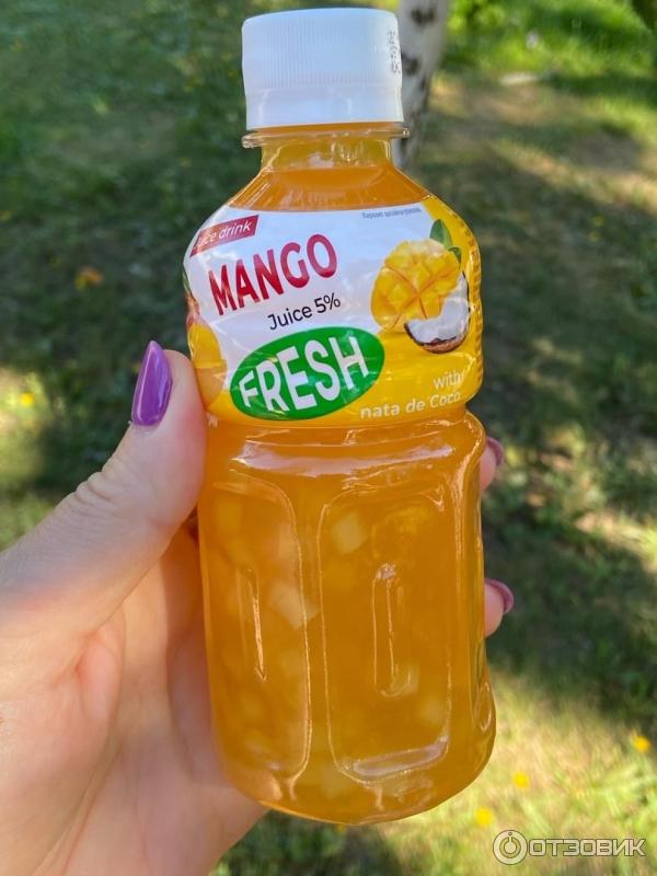 Напиток безалкогольный, негазированный, пастеризованный Вельта-Пенза Fresh Mango с кусочками кокосового желе со вкусом манго фото