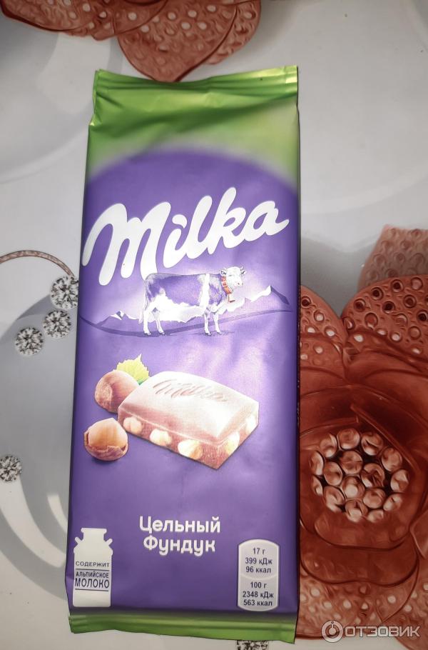 Шоколад Цельный фунлук Milka фото