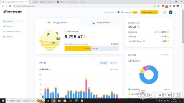 монета Honeygain