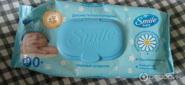 Детские влажные салфетки Smile Baby фото