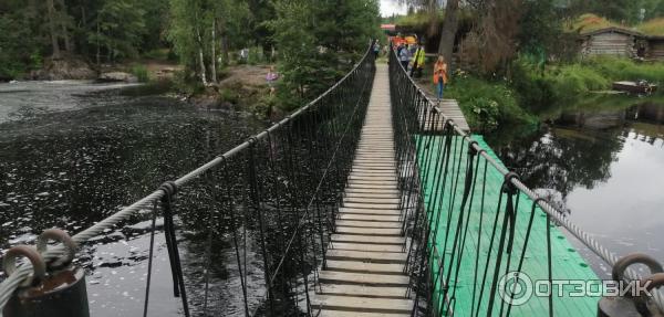 План водопадов Ахинкоски (Рускеальские водопады)