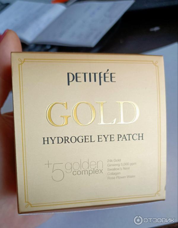 Гидрогелевые патчи Petitfee Gold Hydrogel Eye Patch фото