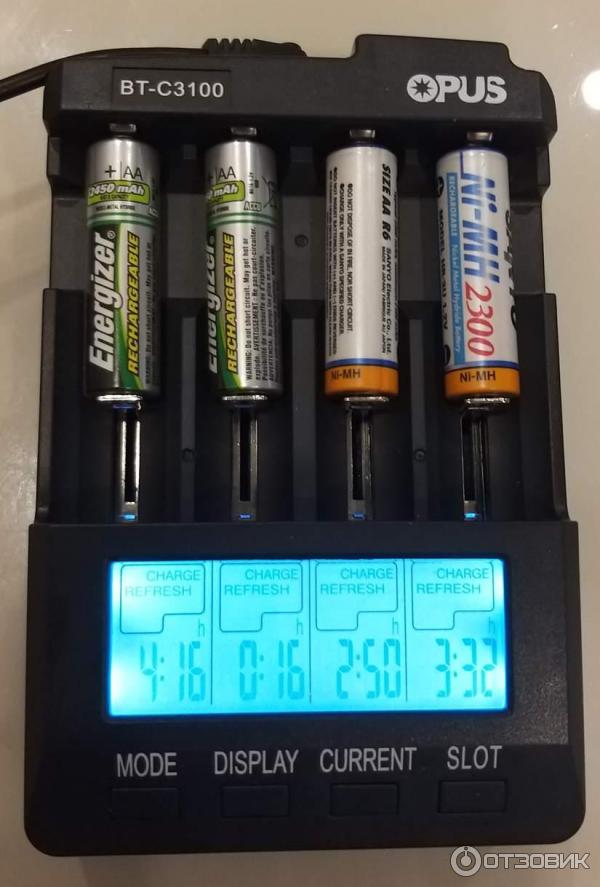 Универсальное интеллектуальное зарядное устройство OPUS BT-C3100 v 2.2