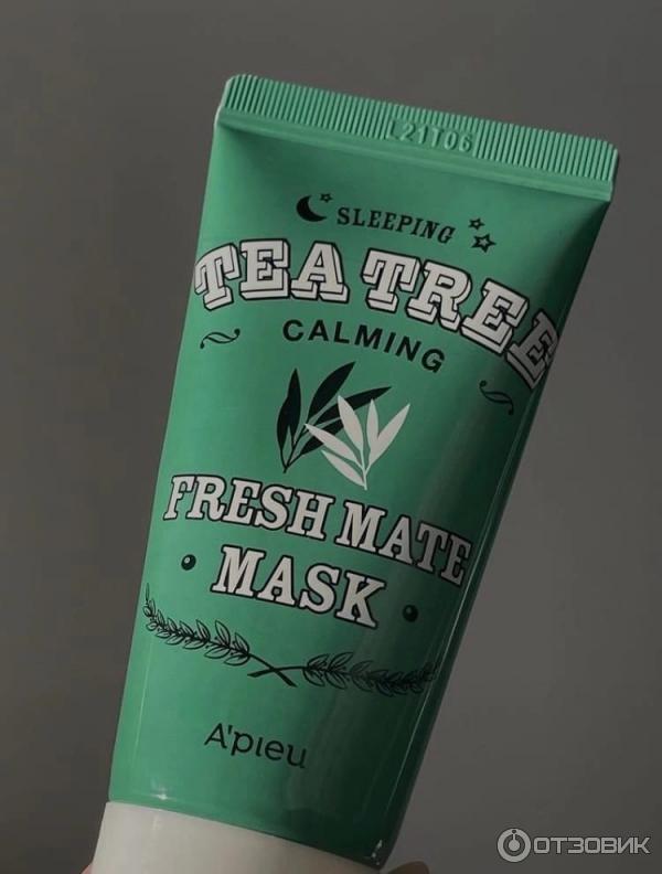 A'PIEU Ночная маска для лица Fresh Mate Mask успокаивающая с маслом чайного дерева фото