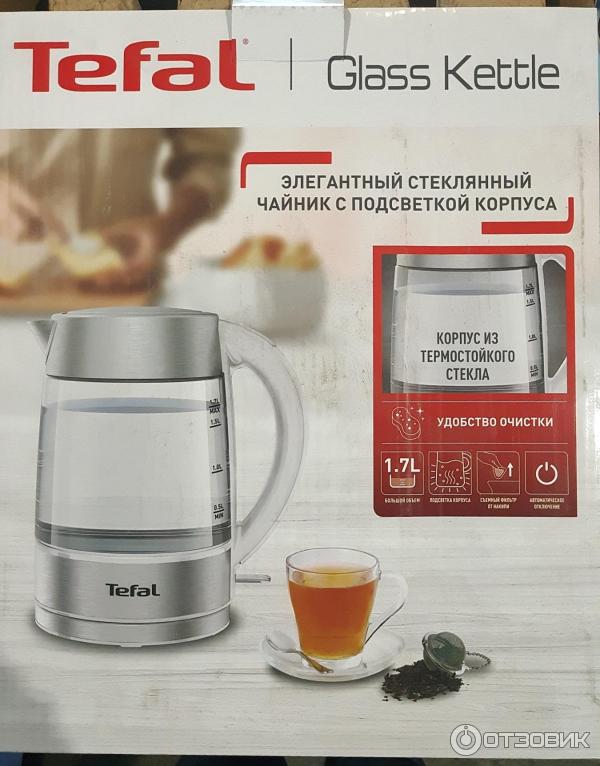 Отзыв о Электрический чайник TEFAL KI772138 | Обычный стеклянный ...