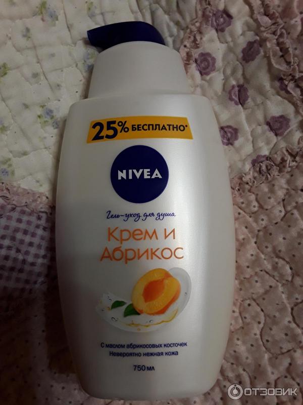 Гель-крем для душа Nivea Крем абрикос фото