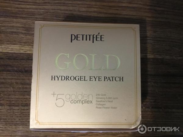 Гидрогелевые патчи Petitfee Gold Hydrogel Eye Patch фото