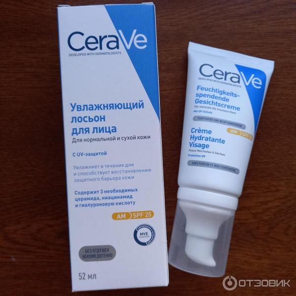 Лосьон для лица увлажняющий солнцезащитный CeraVe SPF25 фото