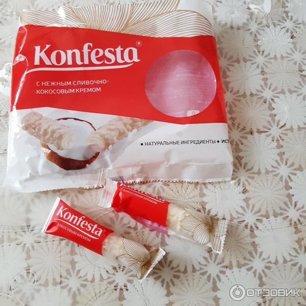 Конфеты konfesta Конфеста с кокосовой начинкой фото