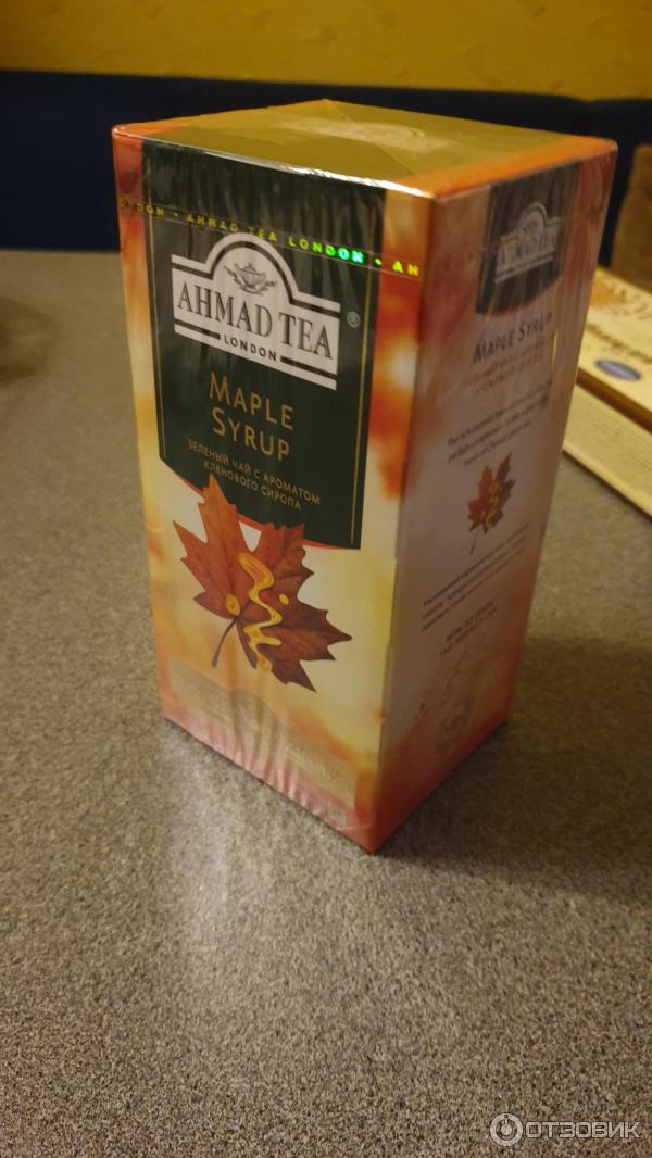 Чай зеленый Ahmad tea Maple syrup в пакетиках