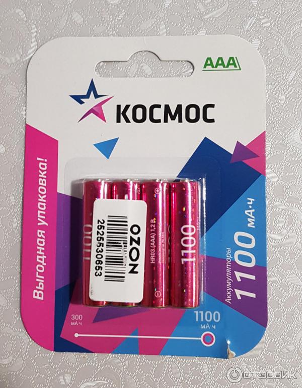 Аккуммуляторы Космос ААА 1100 mAh Ni-MH фото