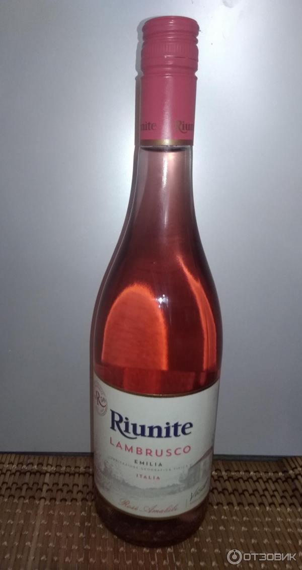 Вино Riunite Lambrusco Rose Emilia фото