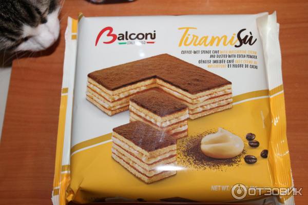 Бисквитный торт Balconi Tiramisu фото