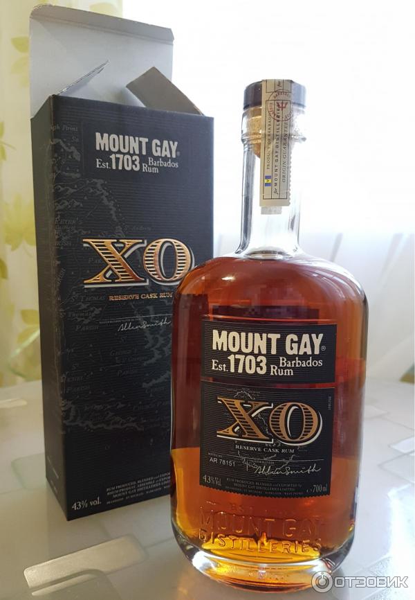 Ром Mount Gay XO фото