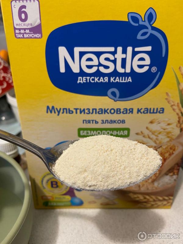 Детская безмолочная каша Nestle 5 злаков фото