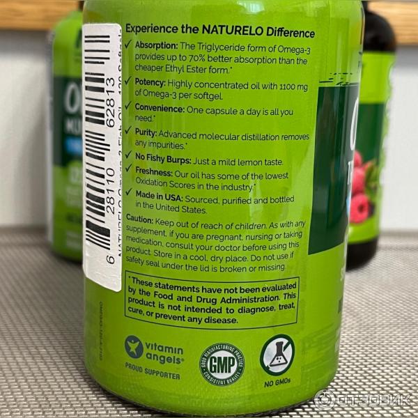 Отзыв о БАД Naturelo Omega-3 | Омега-3 в форме триглицеридов