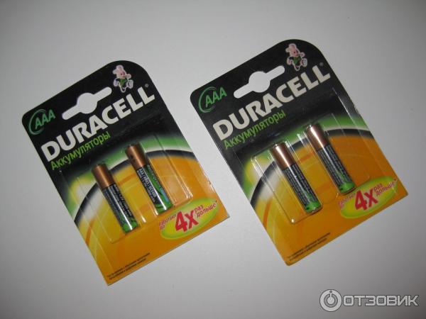 Аккумуляторные батарейки Duracell фото