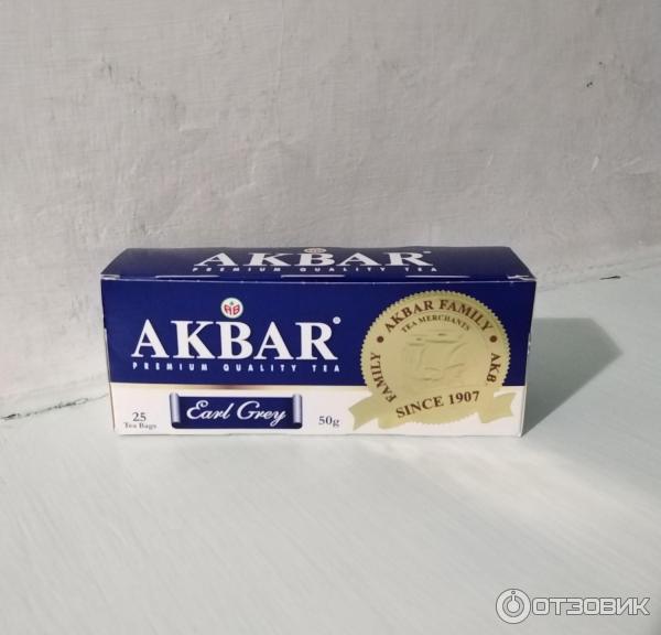 Пачка чая Акбар с бергамотом