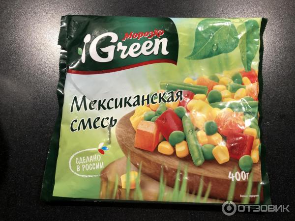 Смесь замороженных овощей Морозко Green Мексиканская смесь фото