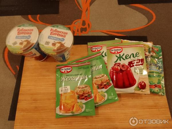 Желатин быстрорастворимый говяжий Dr. Oetker фото