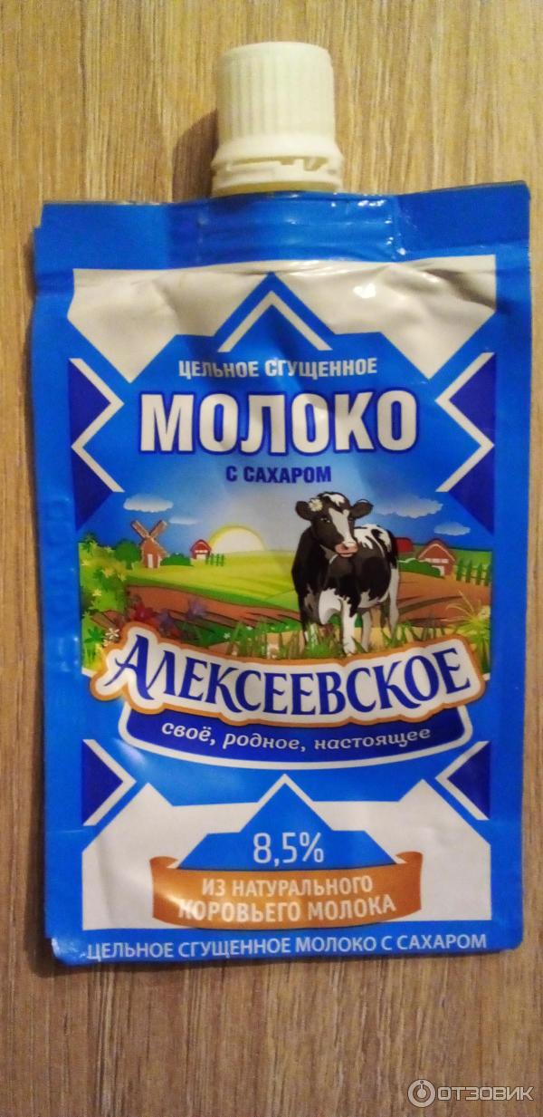 Цельное сгущенное молоко с сахаром Алексеевское фото