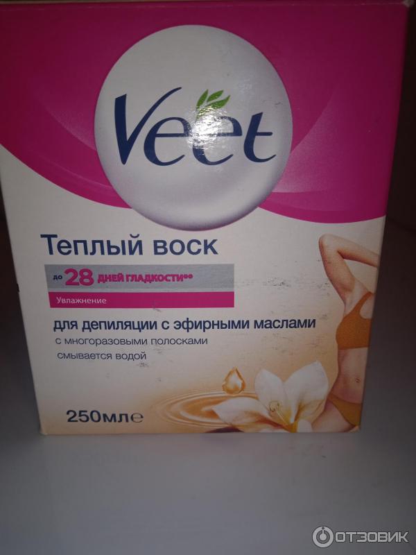 Теплый воск для депиляции Veet с эфирными маслами фото