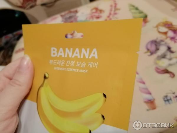 Тканевая маска для лица 5c cure banana intensive ampoule mask фото