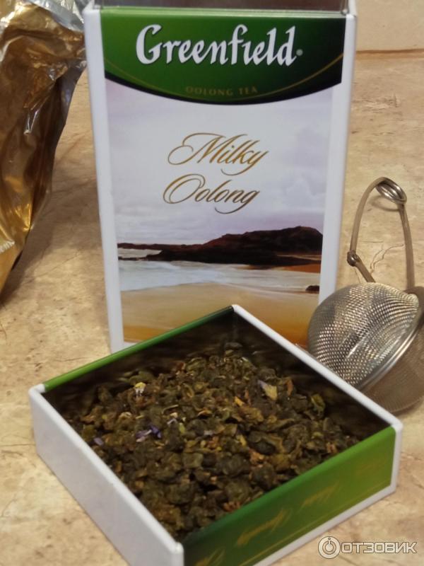 Чай Greenfield Oolong байховый китайский с ароматом молока и лепестками мальвы фото