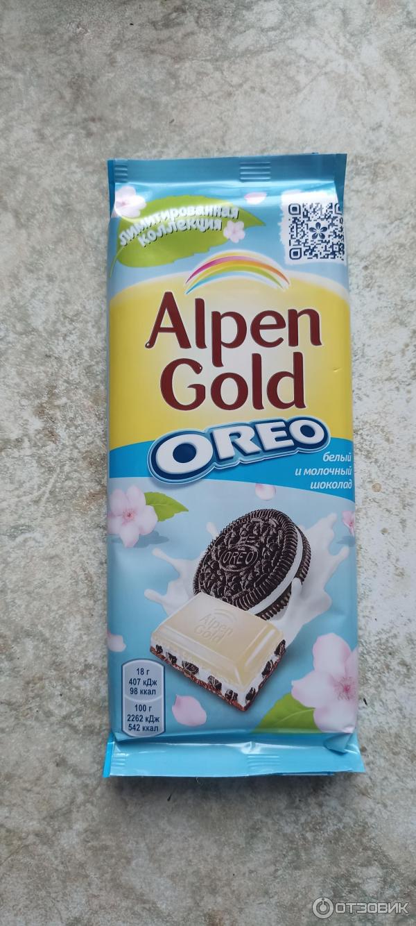 Шоколад Alpen gold Oreo Белый фото