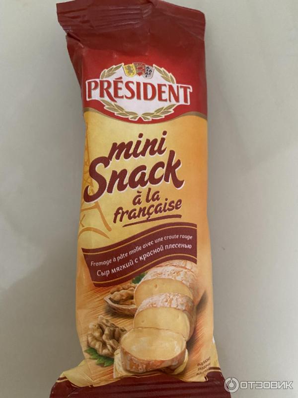 Сыр мягкий President Mini Snack A La Francaise с красной плесенью фото