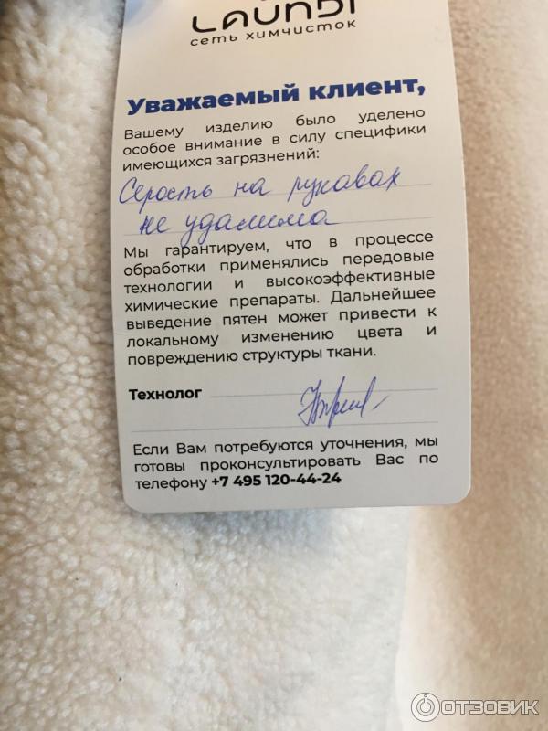 Вывод технолога о возможности выполнить чистку