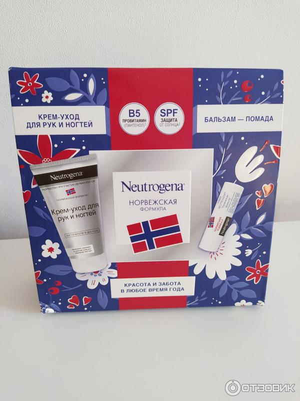 Косметический набор Neutrogena крем для рук и бальзам для губ фото