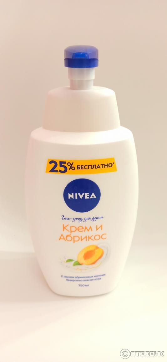 Гель-крем для душа Nivea Крем абрикос фото