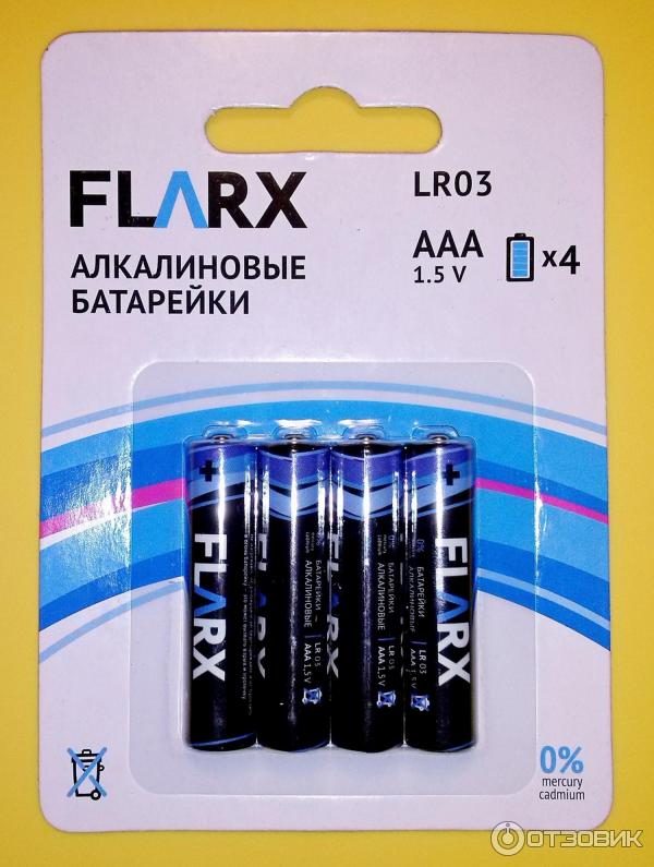 Алкалиновые батарейки Flarx AAA 1.5V фото