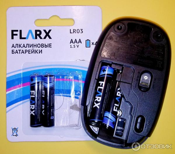 Алкалиновые батарейки Flarx AAA 1.5V фото