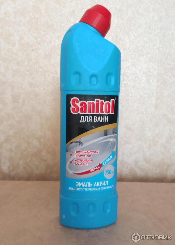 Средство для чистки ванн Sanitol фото