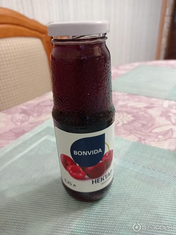 Отзыв о Нектар вишневый Bonvida | Вкусный сок в удобной таре.