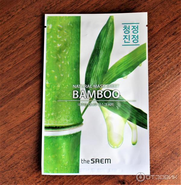 Тканевая маска The Saem Natural bamboo mask sheet фото