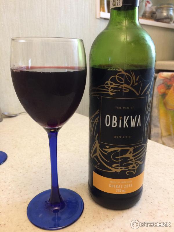 Вино красное сухое Obikwa Shiraz фото