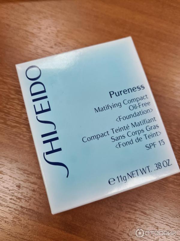 Пудра Shiseido Pureness Matifying Compact Oil-Free Foundation SPF15 фото