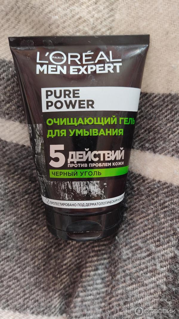 Отзыв о Гель для умывания L'Oreal Men Expert Pure Power Черный Уголь ...